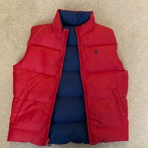 Boys/girls Ralph Lauren winter reversible vest.  Pockets on both sides 💙♥️.